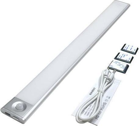 Produktbild Lighty Sensorlampe - Kabellose LED Lichtleiste mit Bewegungsmelder (40 cm) - Warmes Licht