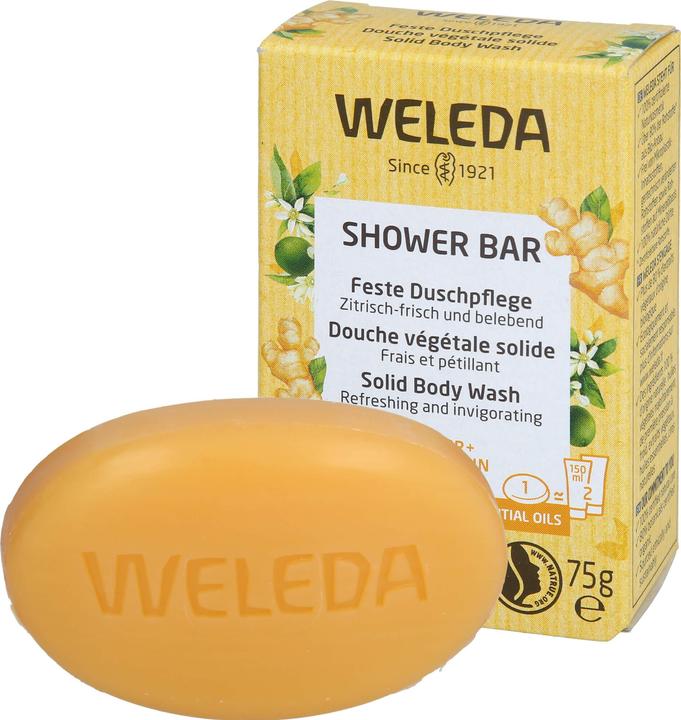 Actual product image Weleda Shower Bar Ginger + Petitgrain