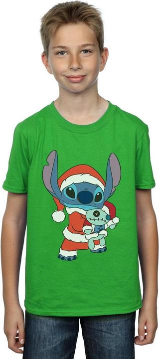 Actual product image Disney Boys Lilo And Stitch Stitch Christmas T-Shirt (140, 146)
