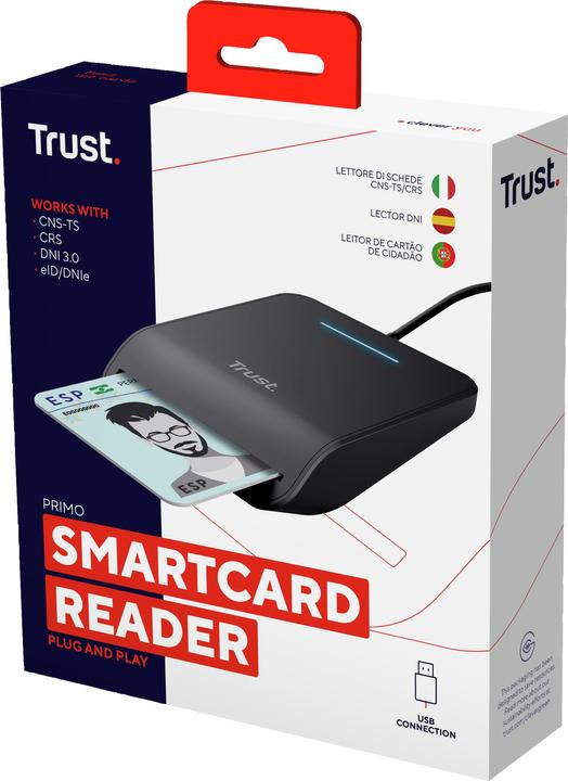 Image du produit Trust Lecteur de cartes à puce PRIMO (USB 2.0)