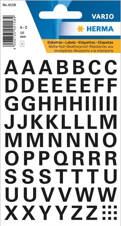 Actual product image HERMA Letter labels