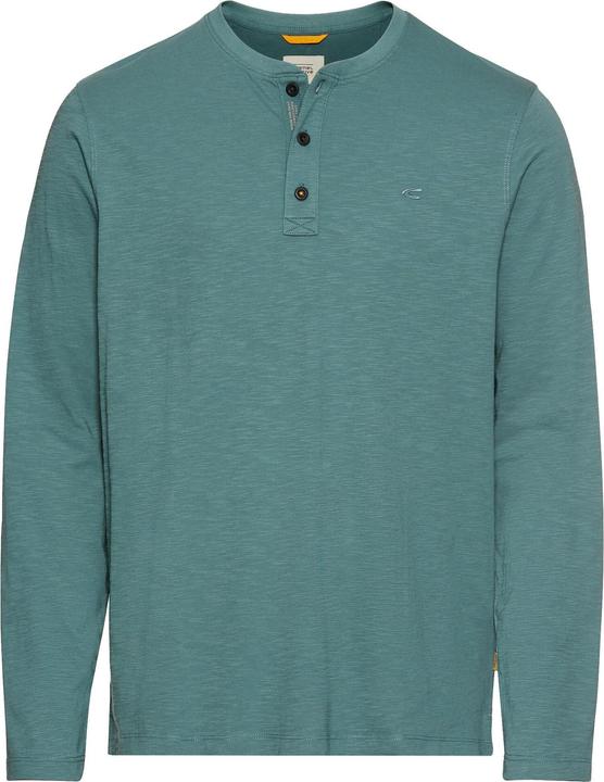 Camel Active Langarm Henley aus Organic Cotton