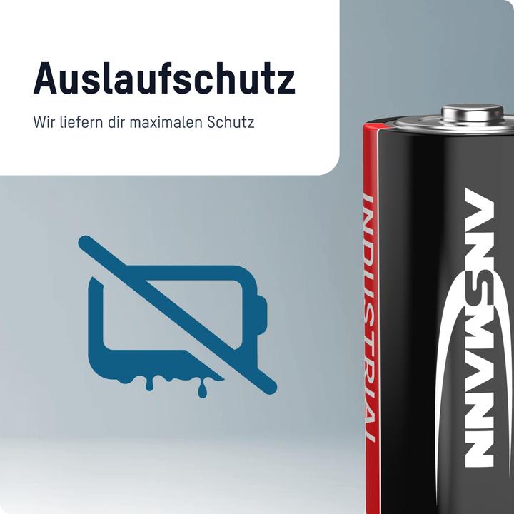 Actual product image Ansmann Industrial Baby Alkali-Manganese (10 pcs., C, 7200 mAh)