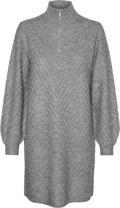Vero Moda VMANJASTINNA HIGHNECK ZIP DRESS GA EXC Strickkleid