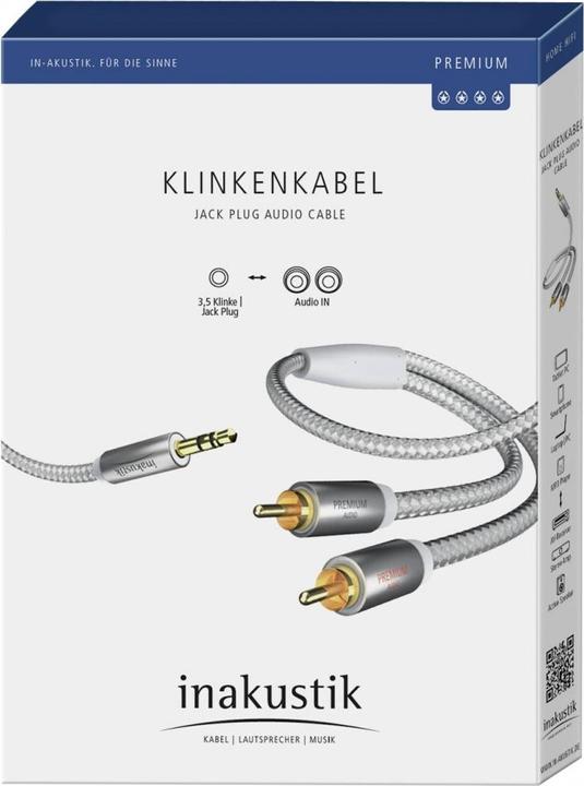 Image du produit Inakustik Câble jack (1.50 m, Jack 3,5 mm (AUX), RCA)