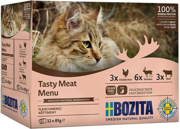 Image du produit Bozita Feline Meat In Jelly 12x85gr Multibox 1,02 kg (797.0445) (Adulte, 12 pcs, 1020 g)