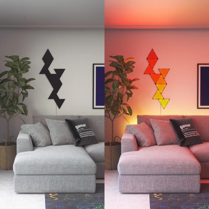 Actual product image Nanoleaf Shapes Ultra Black 9PK Starter (80 lm)