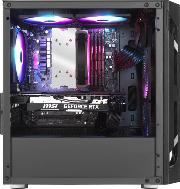 Immagine prodotto Silverstone Fara H1M Pro Micro-ATX Case - Vetro temperato, ARGB (mATX, Mini-ITX, Mini-DTX)