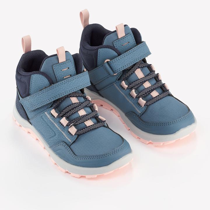 Image du produit Quechua Chaussures de randonnée enfants taille 28-34 mi-hautes à scratch - NH500 bleu (31)