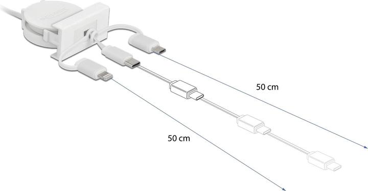 Immagine prodotto Delock 3in1 (0.50 m, USB 2.0)