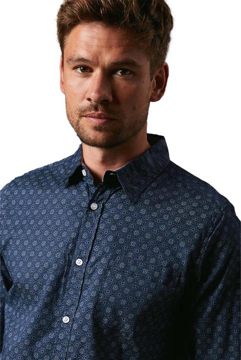 Actual product image Universal Textiles Mens Tudor Tile Print Long-Sleeved Shirt (S)