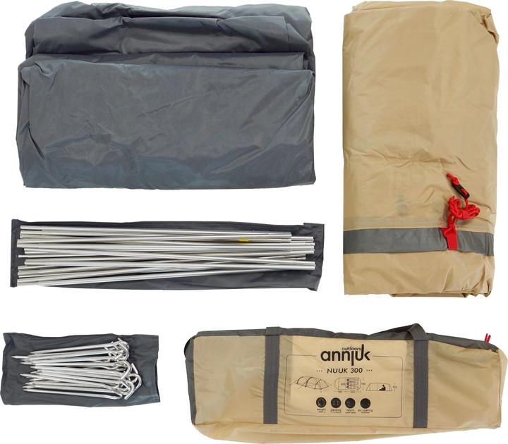 Actual product image Annjuk Nuuk 300 (Tunnel tent, 3.25 kg, 3 persons)