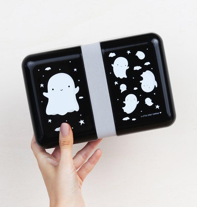 Image du produit A Little Lovely Company Boîte à lunch Ghost SBGHBL17 noir 18x6x12cm (0.85 l)