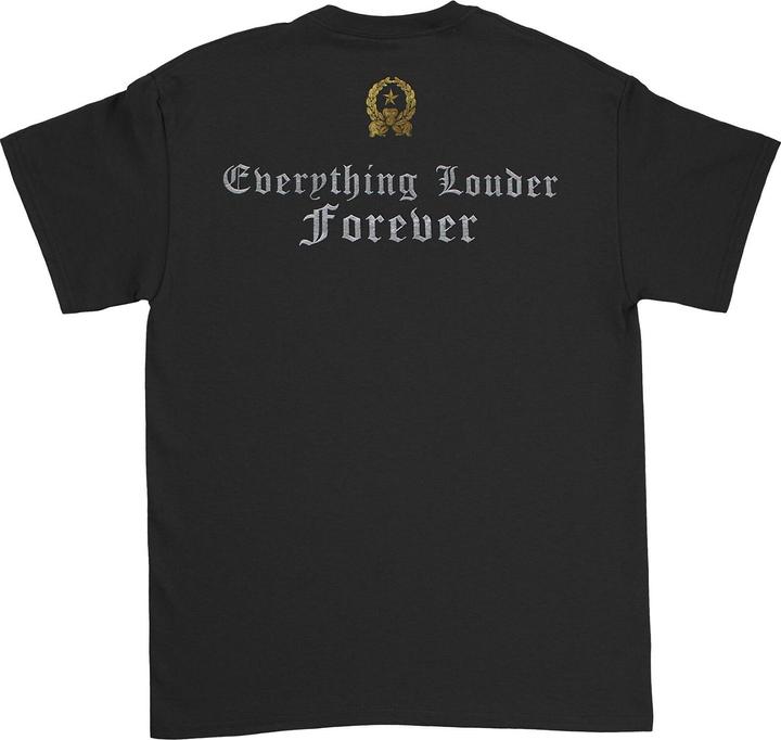 Image du produit Motorhead Unisexe Adulte Everything Louder Forever Back Print T-shirt en coton (S)