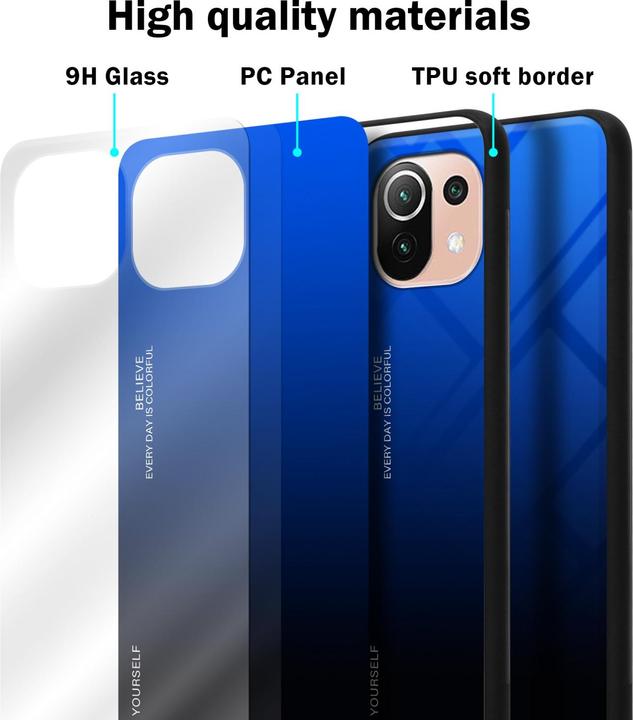 Immagine prodotto Cadorabo Manicotto per vetro in TPU a 2 colori (Xiaomi Mi 11 Lite, Xiaomi Mi 11 Lite 5G, Xiaomi Mi 11 Lite 5G NE)