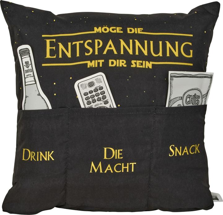 Actual product image Hergo Sofahelden Cushion May relaxation be with you (43 x 43 cm)