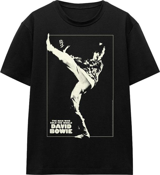 Actual product image David Bowie Unisex Adult The Man Cover T-Shirt (S)