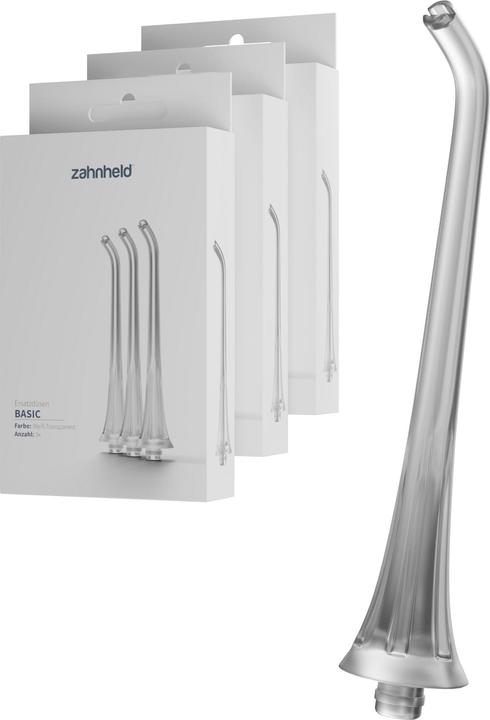 Produktbild Zahnheld Ersatzdüsen Basic 9x Weiss (Mundduschenaufsätze)