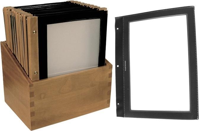 Produktbild Contacto Einlegfolien,, für Speisekartenmappe (Holz) (A4, 5 x)