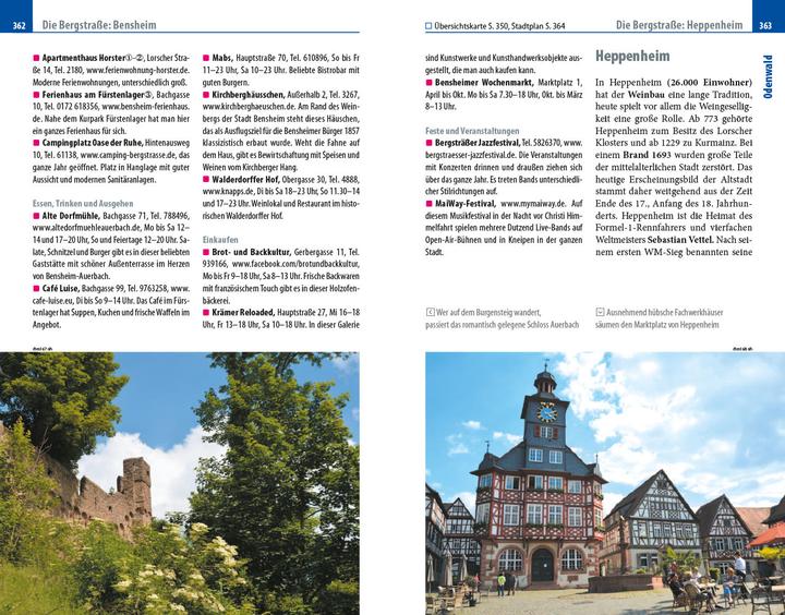 Produktbild Reiseführer Rhein-Main-Region mit Taunus und Odenwald (Deutsch, Simon Hart, Lilly Nielitz-Hart, 2021)