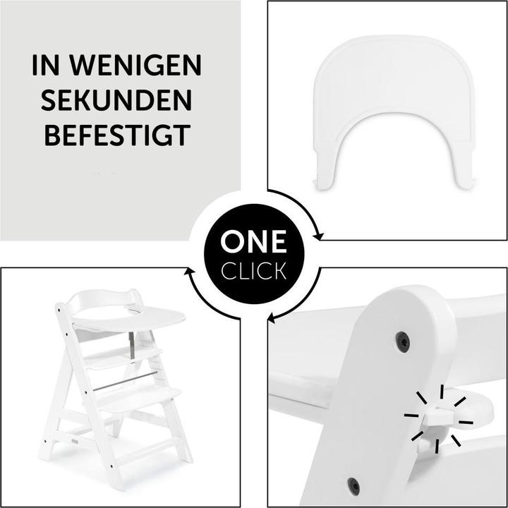 Actual product image Hauck Highchair accessories 5-piece dining tray set for Alpha Plus - Click Tray +