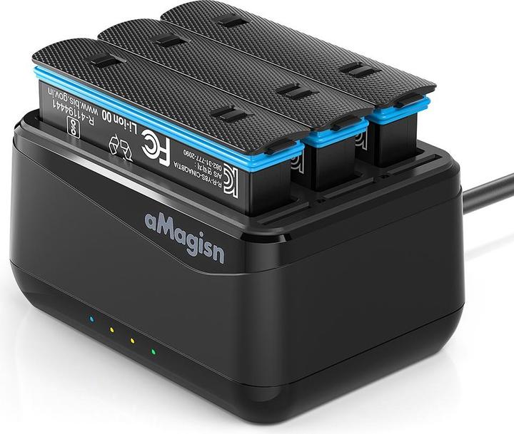 aMagisn Stazione di ricarica della batteria Insta360 X4 3 in 1 (X4)