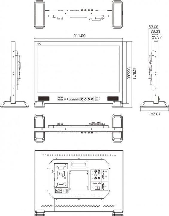 Immagine prodotto Seetec monitor FS215-S4K da 21,5 pollici (21.50")
