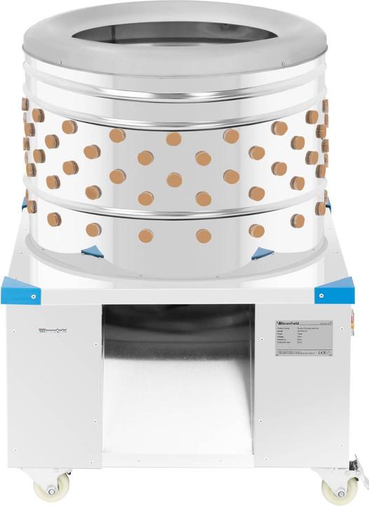 Produktbild Wiesenfield Rupfmaschine Hühner Geflügelrupfmaschine 1.500 W Enten Wachteln Gänse 540 kg/h