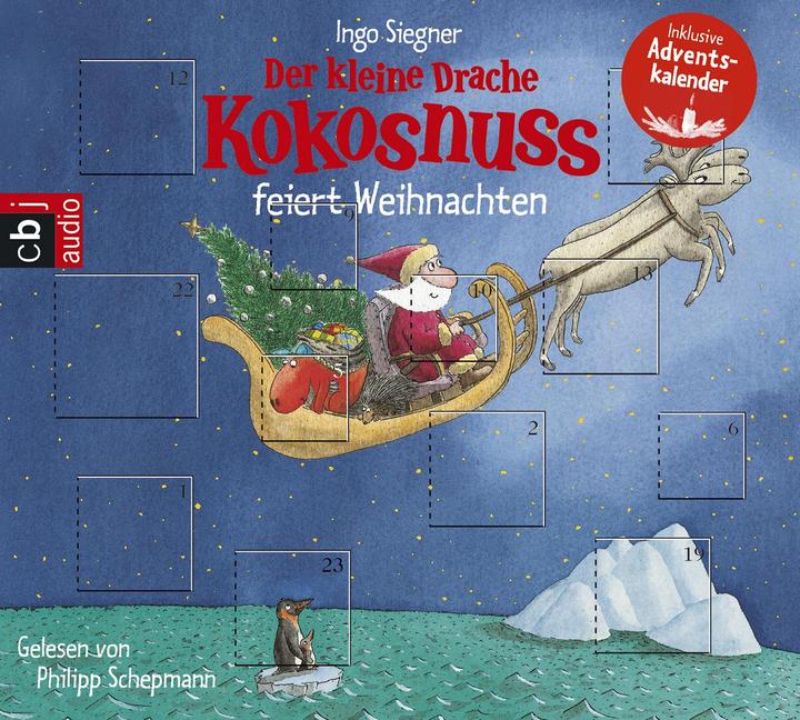 Produktbild Der Kleine Drache Kokosnuss Feiert Weihnachten (Ingo Siegner, Philipp Schepmann, Deutsch, Französisch)