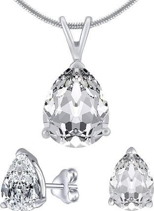 Silvego Women's Jewelry Set Made Of 925 Sterling Silver With Zirconia Drops (925 Sterling Silber)