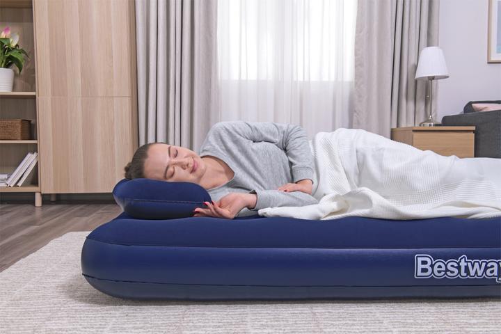 Actual product image Bestway Air Mattress Queen with Manual Hand Pump 2.03 m x 1.52 m x 22 cm