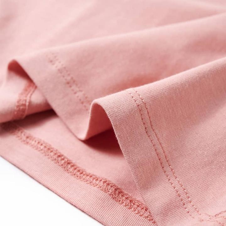 Actual product image VidaXL Children's long-sleeved shirt pink 140,Material: 95 % cotton. 5 (140)