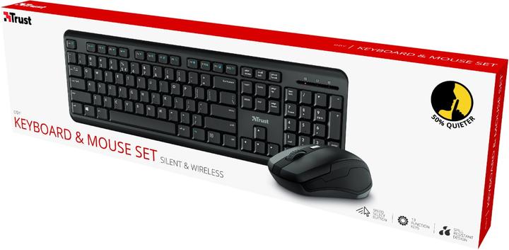 Actual product image Trust Ody Ii Wl Keyboard Mouse Blk D (DE, Wireless)