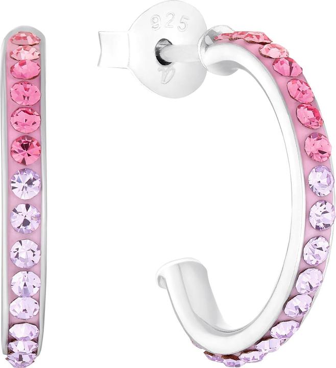 Actual product image Amor ear jewellery for girls in 925 sterling silver | crystal glass (Silver 925)