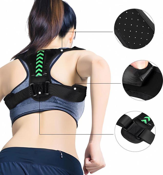 Produktbild König Design Rückenhalter Geradehalter Sport Rückenbandage Haltungskorrektur Stabilisator Neu (M)