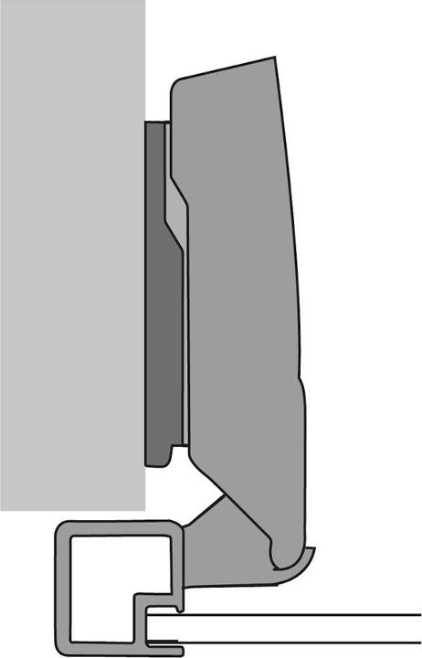 Produktbild Hettich Aluminiumrahmen Topfband Sensys 8638i, Eckband