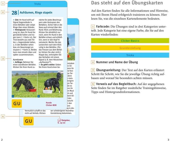 Image du produit Hunde Clicker-Box 36 Trainingskarten (Allemand, Sabine Winkler, 2016)