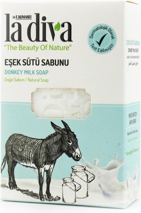 Image du produit La Diva Savon en cube au lait d'ânesse 100 g -