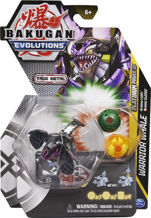 Actual product image Spin Master Bakugan Evolutions, Wrath with Nano Echo and Clutch Platinum Power Up