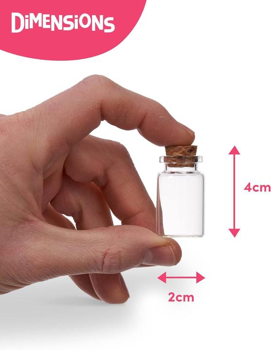 Actual product image The twiddlers Glasflasche mit Korkstopper mini 60 Stück
