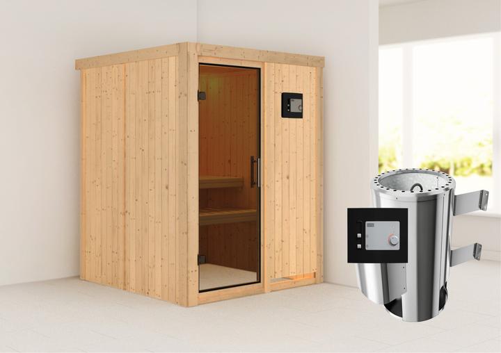 Actual product image Karibu Minja without roof rim (Plug & Play 3.6 KW external control)