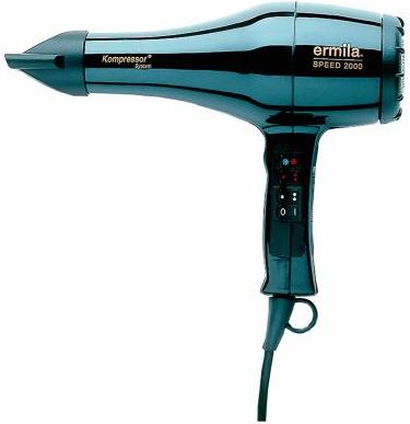Actual product image Ermila Hair dryer Speed 2000 black T