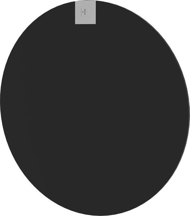 Produktbild Swisshandel24 Wandspiegel, 60x60cm Alurahmen, Rund Schwarz (60 x 60 cm)