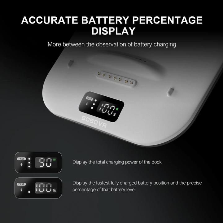 Actual product image Bobovr BD3 Charging Dock for B100 Battery