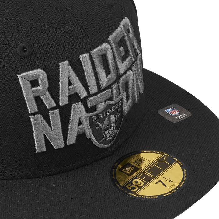 Actual product image New Era 59Fifty Fitted Cap Las Vegas Raiders NATION - 7 3/8 (7 3/8)