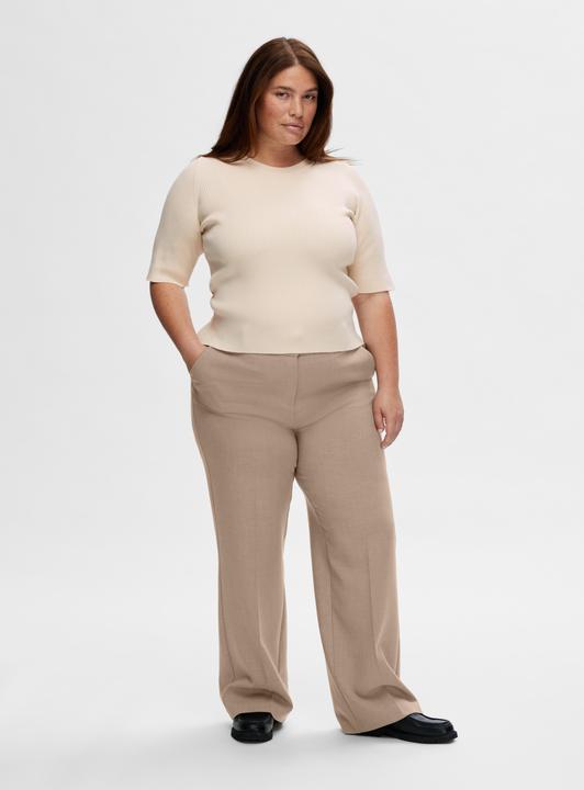 Actual product image Selected Femme Short sleeve knitted top (XL)