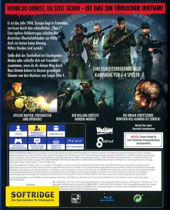 Actual product image Zombie Army 4: Dead War (PS4, DE)