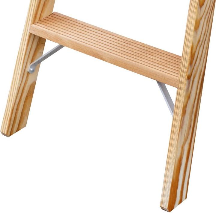 Actual product image Iller 2104-7 Wooden stepladder steps ERGO Plus 2x4 (Stepladder, 125 cm)