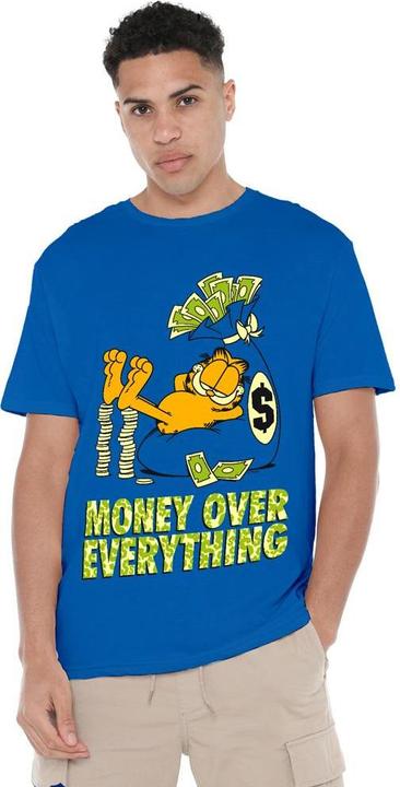 Actual product image Garfield Mens Money Is Everything T-Shirt (XXL)