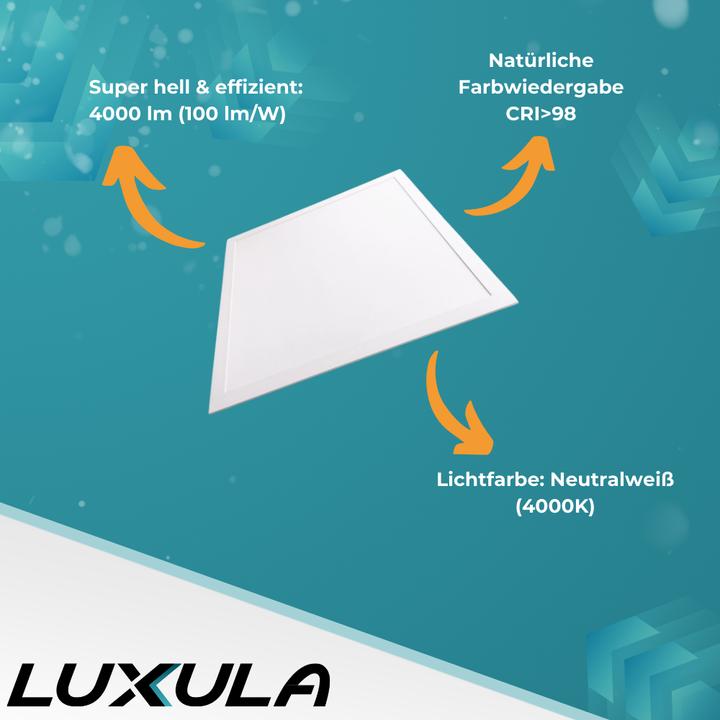 Actual product image Luxula LED-Panel LX-62-4000-CRI98, EEK: F, 40 W, 4000 lm, 4000 K (4000 lm)